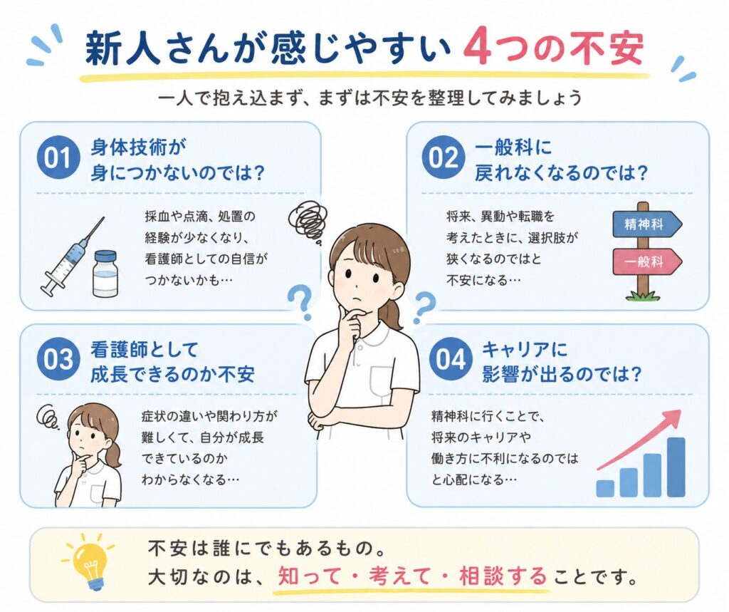 新人の4つの不安