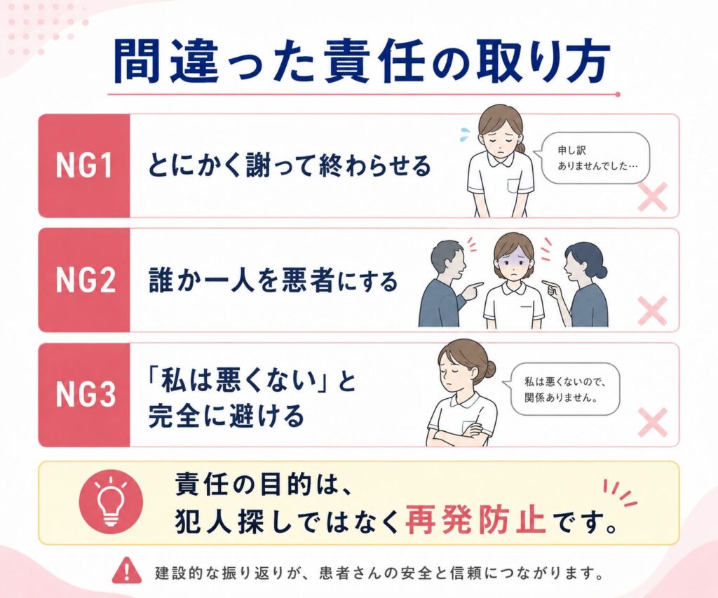 間違った責任のとり方