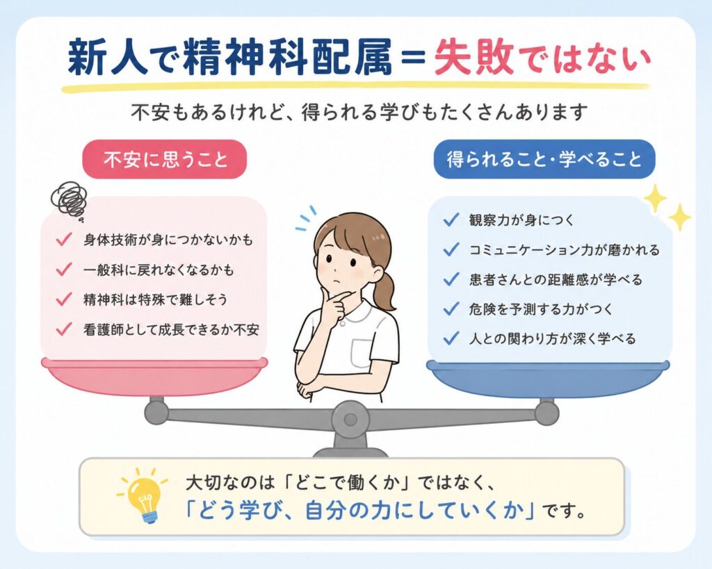 新人精神科配属＝失敗？