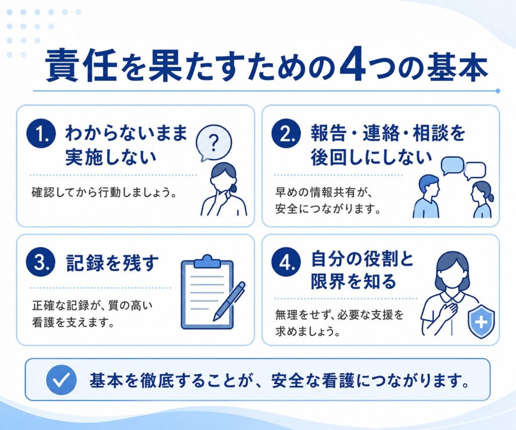 責任を果たすための4つの基本