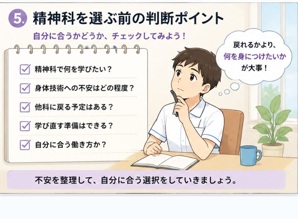 精神科を選ぶ前の判断ポイント